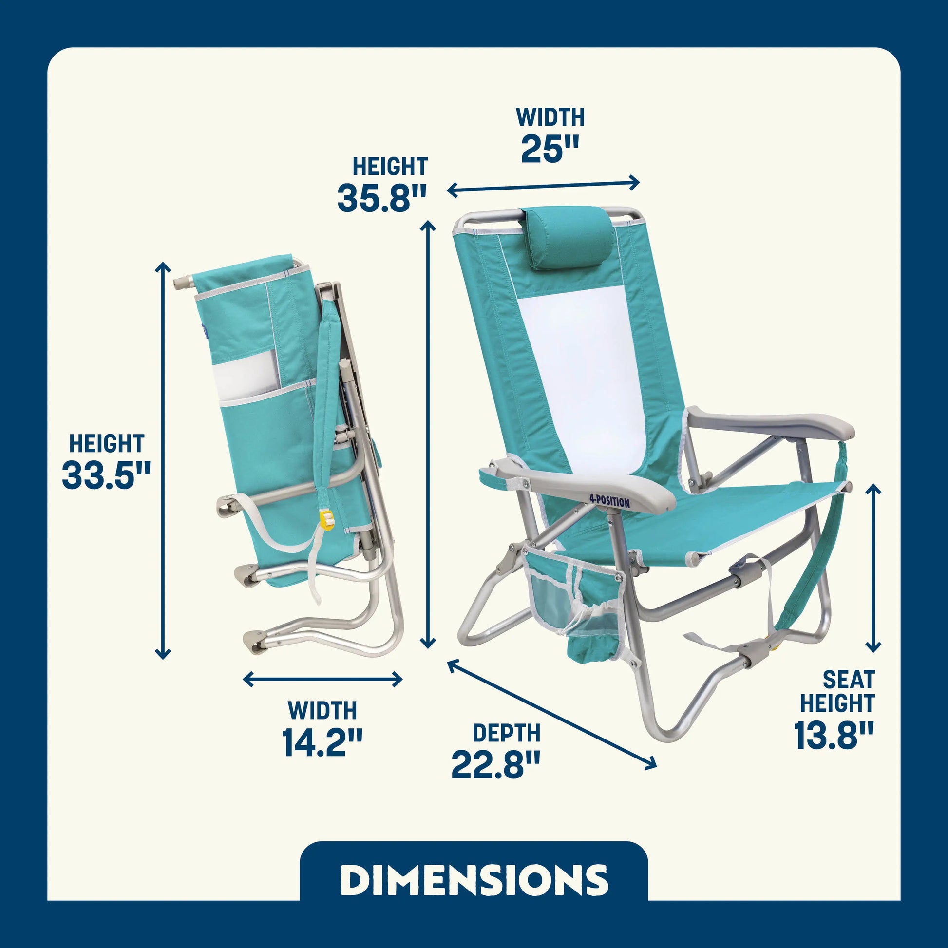 Bi-Fold Beach Chair™