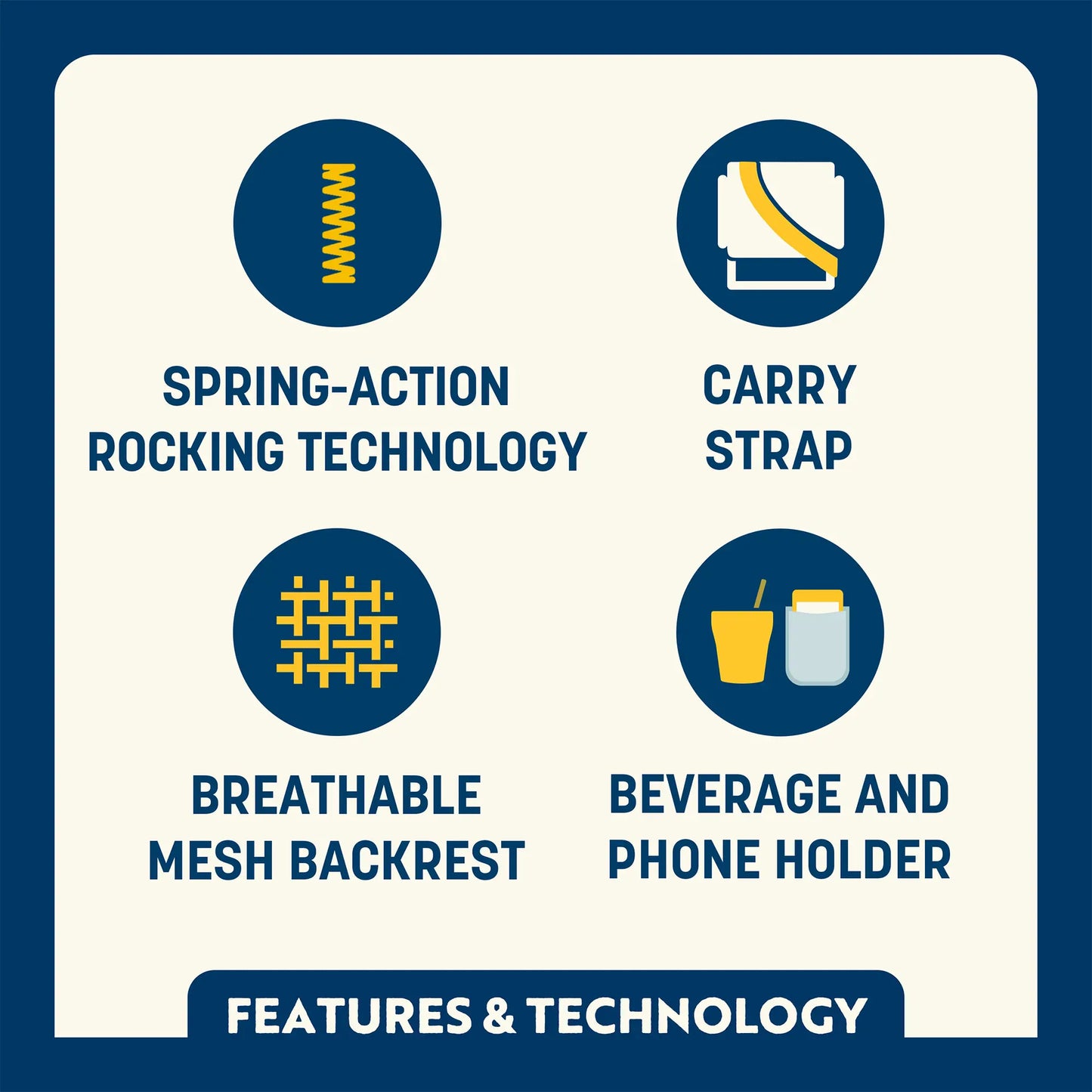 College Comfort Pro Rocker™ - Ohio State Buckeyes